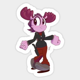 Mess the Moose Sticker